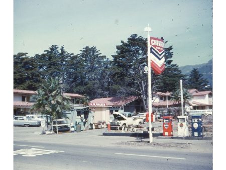 Chevron Station Stereo Slide - Original 5Perf Realist Cardboard Mount - vintage Sale