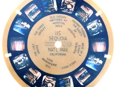 Sequoia National Park California - View-Master Blue Ring Reel - vintage - (BR-115n) For Sale