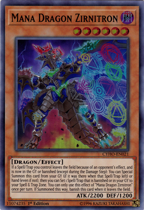 Mana Dragon Zirnitron [CYHO-EN021] Super Rare For Cheap