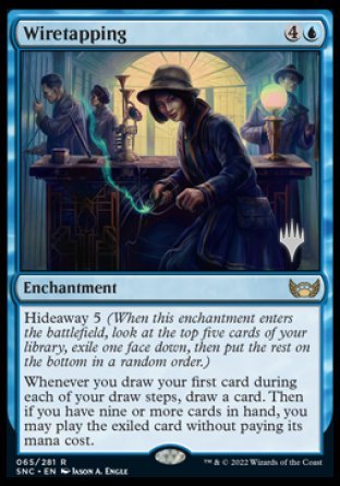 Wiretapping (Promo Pack) [Streets of New Capenna Promos] Online Sale