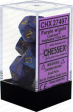 Chessex 7-Die Polyhedral Set - Lustrous (Purple Gold) Online Sale