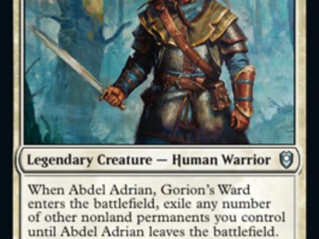 Abdel Adrian, Gorion s Ward [Commander Legends: Battle for Baldur s Gate] For Sale