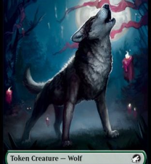 Wolf    Knight Double-sided Token [Innistrad: Midnight Hunt Commander] Supply