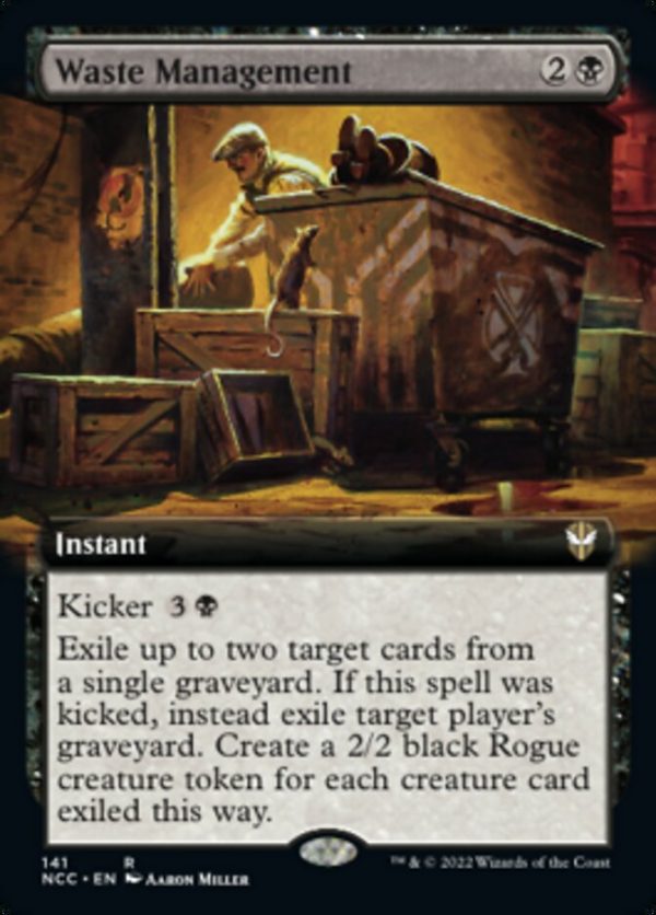 Waste Management (Extended Art) [Streets of New Capenna Commander] Hot on Sale