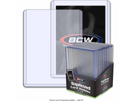 BCW Topload Holder 3 X 4 X 7 (240pt) 10pc on Sale