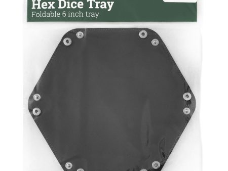 LPG Hex Foldable Dice Tray 6  Black on Sale