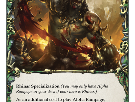 Alpha Rampage [1HP010] (History Pack 1) Sale