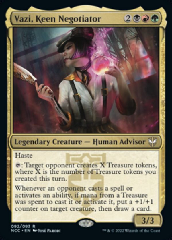 Vazi, Keen Negotiator [Streets of New Capenna Commander] Sale