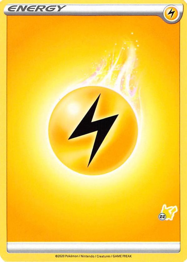 Lightning Energy (Pikachu Stamp #22) [Battle Academy 2022] Hot on Sale