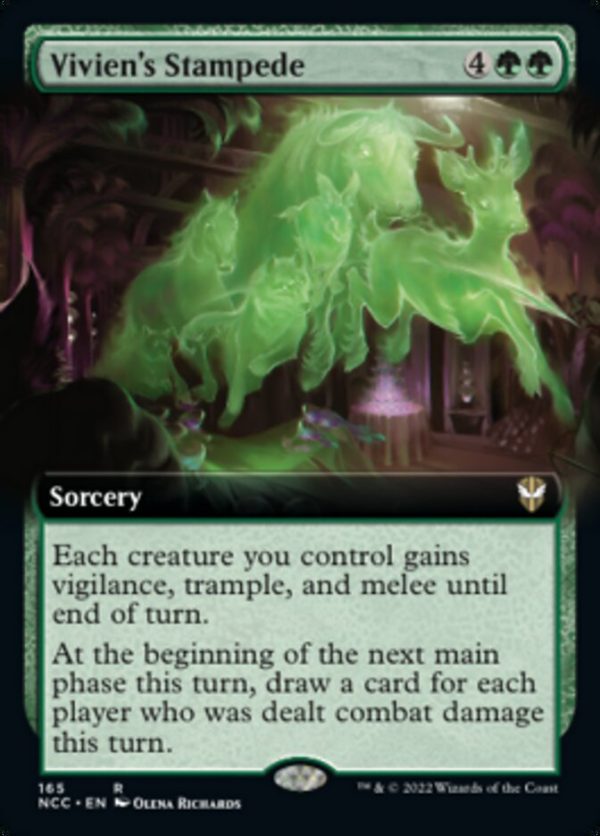 Vivien s Stampede (Extended Art) [Streets of New Capenna Commander] Cheap