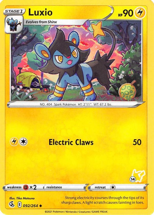 Luxio (092 264) (Pikachu Stamp #14) [Battle Academy 2022] Hot on Sale