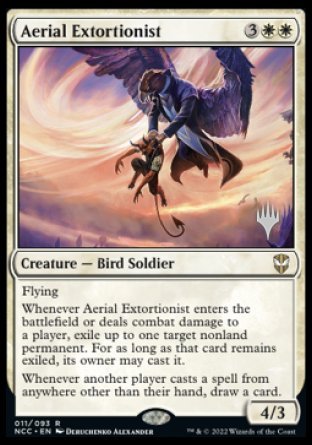 Aerial Extortionist (Promo Pack) [Streets of New Capenna Commander Promos] For Cheap