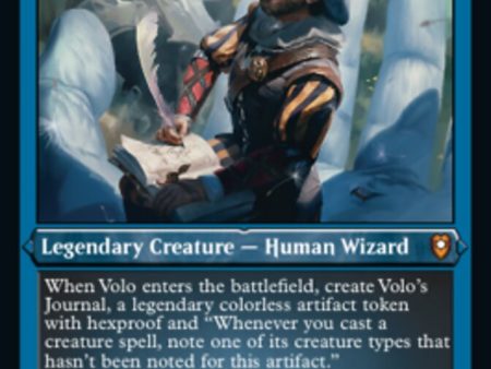 Volo, Itinerant Scholar (Foil Etched) [Commander Legends: Battle for Baldur s Gate] Supply