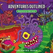 Dungeons & Dragons Adventures Outlined Coloring Book Online