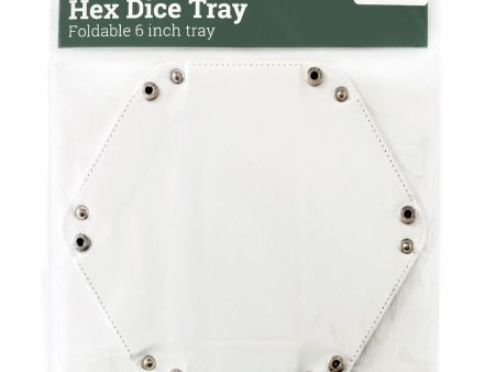 LPG Hex Foldable Dice Tray 8  White Discount