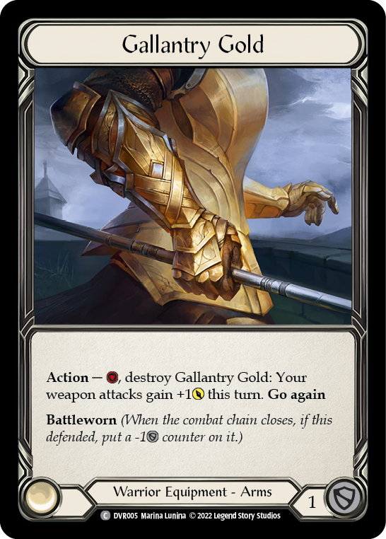 Gallantry Gold [DVR005] (Classic Battles: Rhinar vs Dorinthea)  Rainbow Foil Supply