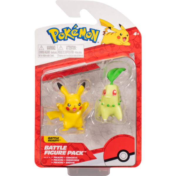 Pikachu & Chikorita Battle Figure Pack For Cheap