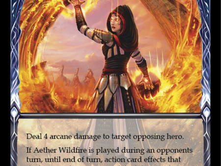 Aether Wildfire [EVR123] (Everfest)  1st Edition Extended Art Rainbow Foil Online Hot Sale