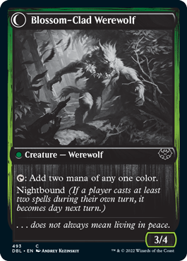 Weaver of Blossoms    Blossom-Clad Werewolf [Innistrad: Double Feature] For Cheap