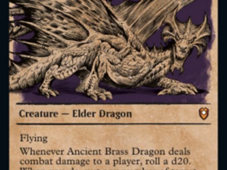 Ancient Brass Dragon (Showcase) [Commander Legends: Battle for Baldur s Gate] Discount