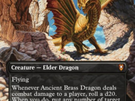 Ancient Brass Dragon (Borderless Alternate Art) [Commander Legends: Battle for Baldur s Gate] Cheap