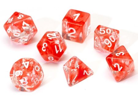 Dice Set - Red Cloud Resin For Discount